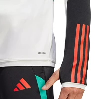 adidas Manchester United 2023 Off White Training Quarter-Zip Pullover Shirt