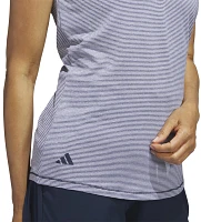 adidas Women's Two Color Ottoman Sleeveless Golf Polo