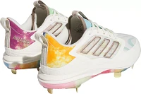 adidas Women's adizero PureHustle 3 Elite Summer Bash Metal Fastpitch Softball Cleats