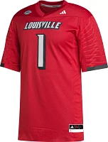 adidas Men's Louisville Cardinals Cardinal Red Premier Replica Football Jersey