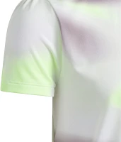 adidas Girls' All-over Short Sleeve Golf Polo