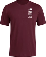 adidas Men's Mississippi State Bulldogs Dark Red Reverse Retro Basketball T-Shirt