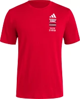 adidas Men's Louisville Cardinals Medium Red Reverse Retro Basketball T-Shirt