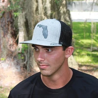 Flowgrown Florida Leather Trucker Hat