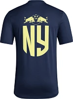 adidas New York Red Bulls 2023 Jersey Hook Navy T-Shirt