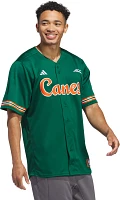 adidas Men's Miami Hurricanes Dark Green Replica Baseball Jersey