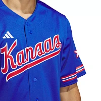 adidas Men's Kansas Jayhawks Blue Replica Baseball Jersey