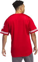 adidas Men's Nebraska Cornhuskers Medium Red Replica Baseball Jersey