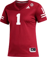 adidas Women's Nebraska Cornhuskers Scarlet Celebrating 100 Years Replica Football Jersey