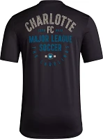 adidas Adult Charlotte FC 2024 Local Stoic Black T-Shirt