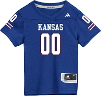 adidas Little Kids' Kansas Jayhawks Blue Replica Football Jersey