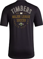 adidas Adult Portland Timbers 2024 Local Stoic Black T-Shirt