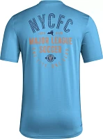 adidas Adult New York City FC 2024 Local Stoic Light Blue T-Shirt