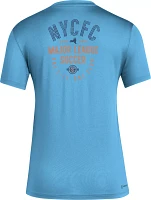 adidas Women's New York City FC 2024 Local Stoic Light Blue T-Shirt