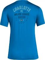 adidas Women's Charlotte FC 2024 Local Stoic Blue T-Shirt