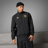 adidas Adult Manchester United 2024 Black Anthem Jacket