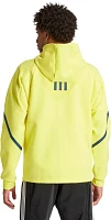 adidas Adult Nashville SC 2024 Yellow Prematch Anthem Jacket