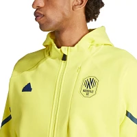 adidas Adult Nashville SC 2024 Yellow Prematch Anthem Jacket