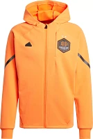 adidas Adult Houston Dynamo 2024 Orange Prematch Anthem Jacket