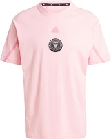 adidas Adult Inter Miami CF 2024 Travel Pink T-Shirt