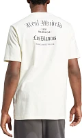 adidas Adult Real Madrid 2024 Logo Cream T-Shirt