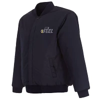 JH Design Men's Utah Jazz Navy Reversible Wool Jacket