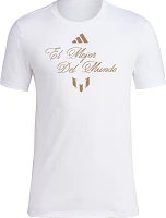 adidas Adult 2023 Ballon d'Or Lionel Messi #10 Rings T-Shirt