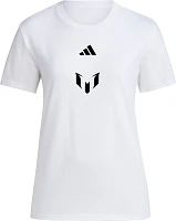 adidas Women's Inter Miami CF Messi #10 Unveil White/Pink/Black T-Shirt