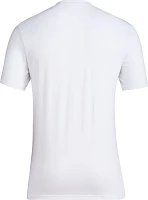 adidas Men's Nebraska Cornhuskers White Basketball Bench T-Shirt