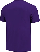 Image One Men's James Madison Dukes Purple Retro Stack T-Shirt