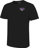 Image One Men's James Madison Dukes Black Stacked Logo Performance T-Shirt