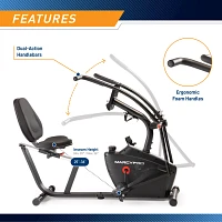 Marcypro Dual Action Cross Training Recumbent Exercise Bike