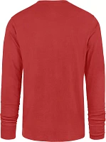 '47 Men's Houston Rockets Red Linear Franklin Long Sleeve T-Shirt