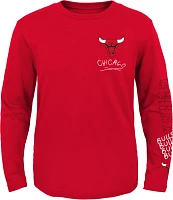 Outerstuff Youth Chicago Bulls Red Team Drip Long Sleeve T-Shirt