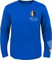 Outerstuff Youth Dallas Mavericks Royal Team Drip Long Sleeve T-Shirt