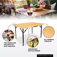 TravelChair Kanpai Bamboo Table