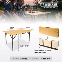 TravelChair Kanpai Bamboo Table