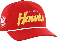 '47 Brand Adult Atlanta Hawks Script Adjustable Snapback Hitch Hat