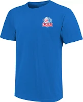 Image One Men's Kansas Jayhawks Blue 125th Anniversary Basketball T-Shirt