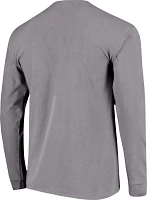 Image One Men's Kansas State Wildcats Grey Traditional Long Sleeve T-Shirt