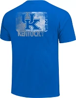 Image One Kentucky Wildcats Blue Split Sign T-Shirt