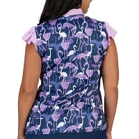 Nancy Lopez Women's Flamingo Sleeveless Golf Polo