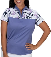 Nancy Lopez Women's Minx Short Sleeve Golf Polo