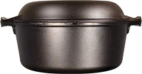 Lodge 5-Quart Cast Iron Double Dutch Oven