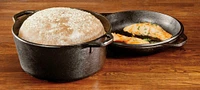 Lodge 5-Quart Cast Iron Double Dutch Oven