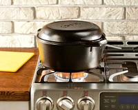 Lodge 5-Quart Cast Iron Double Dutch Oven