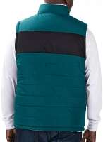 G-III Men's Philadelphia Eagles Green High Side Reversible Vest