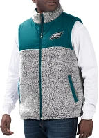 G-III Men's Philadelphia Eagles Green High Side Reversible Vest