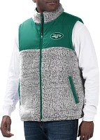 G-III Men's New York Jets Green High Side Reversible Vest