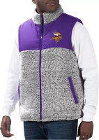 G-III Men's Minnesota Vikings Purple High Side Reversible Vest